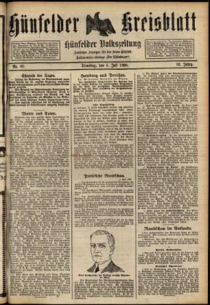 Ausgabe vom Dienstag, den 06. Juli 1926.