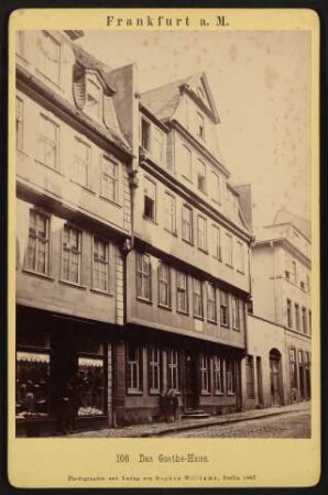 Ansicht des Frankfurter Goethehauses, 1887