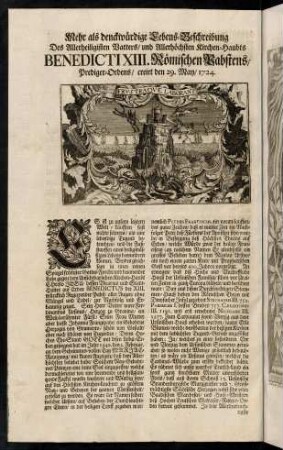 2-11, Lebens-Beschreibung des Benedicti XIII