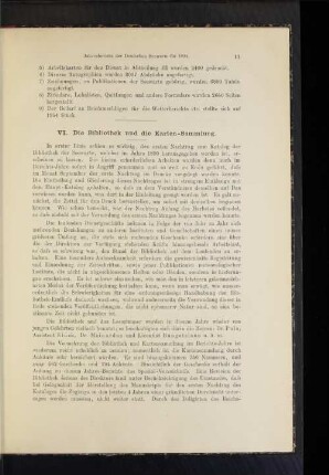 VI. Die Bibliothek und die Karten-Sammlung.