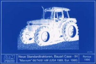 Neue Standardtraktoren, Bauart Case-ICH "Maxxum" 66/74/81 kW (USA 1989, Eur. 1990)