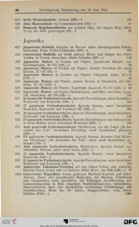 Japonika (Nr. 623-710)