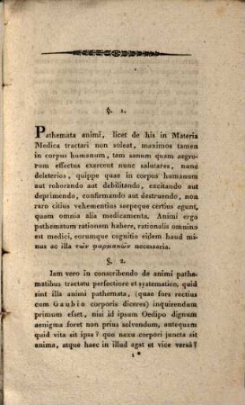 De pathematum animi in corpus humanum potestate : Diss. inaug. med.