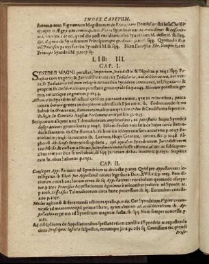 [Index Primus Capitum.] Lib: III.