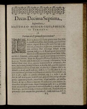 Decas Decima Septima