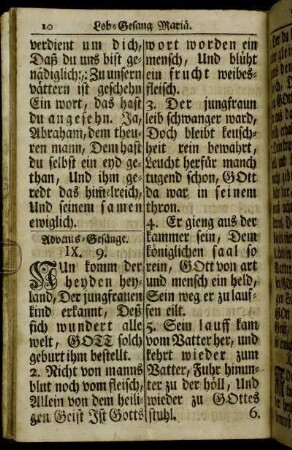 Advents-Gesänge. - Weyhnachts-Gesänge.