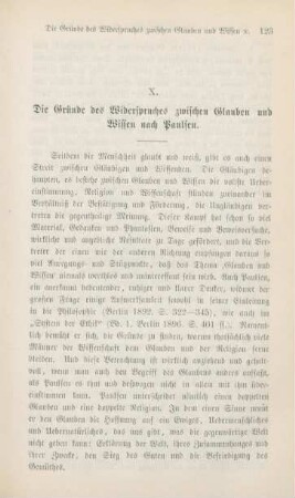 123-138 Die Gründe des Widerspruches zwischen Glauben und Wissen nach Paulsen