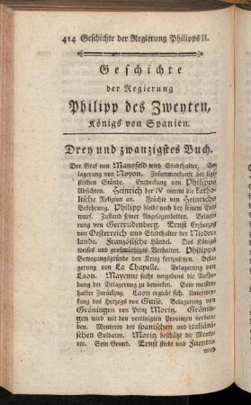 Drey und zwanzigstes Buch.