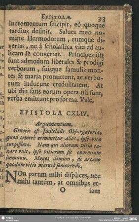 Epistola CXLIV.