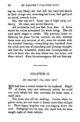 Chapter II. By Heaven! I'll Find Out!