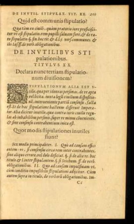 De Inutilibus Stipulationibus. Titulus XX.