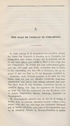 X. Reis naar en verblijf te Toelabollo