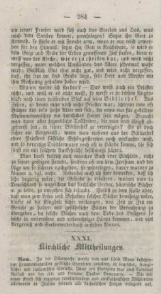 284-288 Kirchliche Mittheilungen