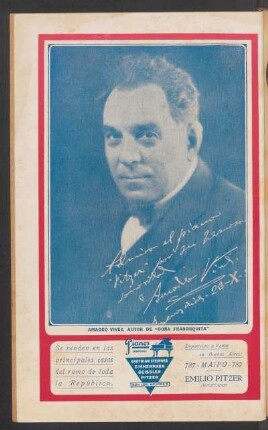 [Retrato fotográfico de] Amadeo Vives, autor de "Doña Francisquita"