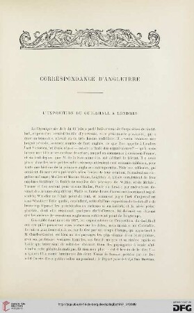 3. Pér. 18.1897: L' exposition du Guildhall à Londres : correspondance d'Angleterre