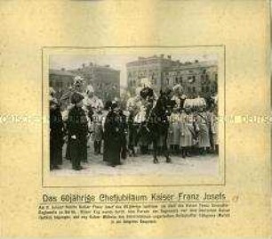 Wilhelm II. bei einer Parade zu Ehren Kaiser Franz Josephs in Berlin