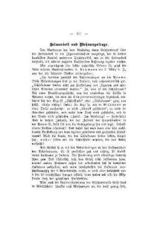 Heimarbeit und Wohnungsfrage