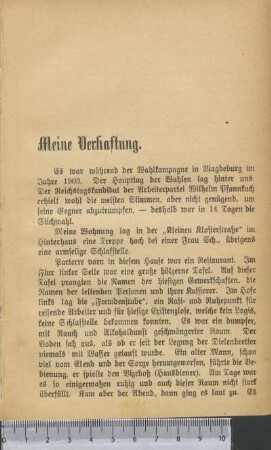 Meine Verhaftung