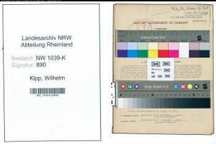 Entnazifizierung Wilhelm Kipp , geb. 30.04.1885 (Bahnbeamter)