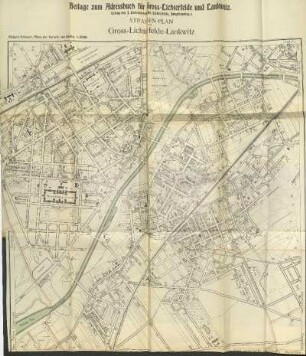 Karte: Strassen-Plan von Gross-Lichterfelde-Lankwitz