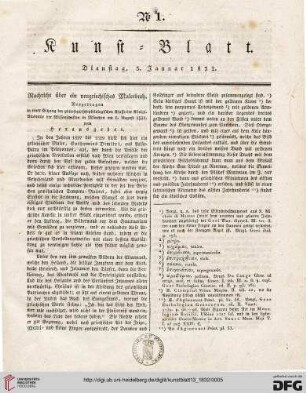 Nr. 1-10 (3. Januar – 4. Februar 1832)