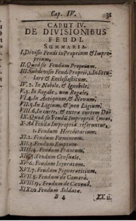 Caput IV. De Divisionibus Feudi