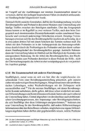 402-411, 6.3.8 Die Zusammenarbeit mit anderen Einrichtungen
