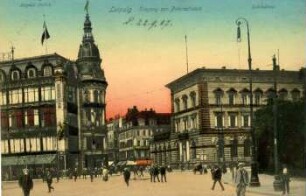 Leipzig: Eingang zur Petersstrasse, August Polich, Reichsbank