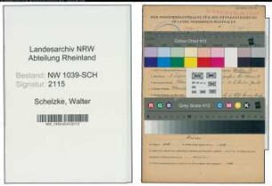 Entnazifizierung Walter Schelzke , geb. 01.12.1912 (Angestellter)