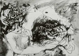Cagnone con uomo (Großer Hund mit Mann)