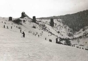Oberwiesenthal. Sprungschanze. Gesamtansicht