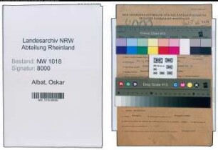 Entnazifizierung Oskar Albat , geb. 13.01.1900 (Schuhmacher)