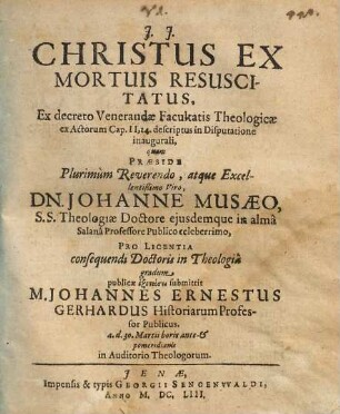 Christus Ex Mortuis Resuscitatus