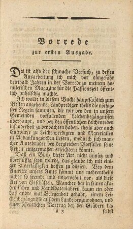 Vorrede zur ersten Ausgabe