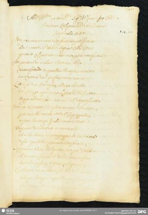 [Text 25; Kapitel 25:] All’Illustrissimo e eccellentissimo Signor Dottor Francesco Redi. L’autore risponde di Pollonia