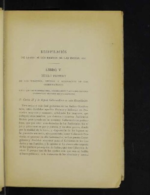 Recopilación de leyes de los Reynos de las indias, etc.