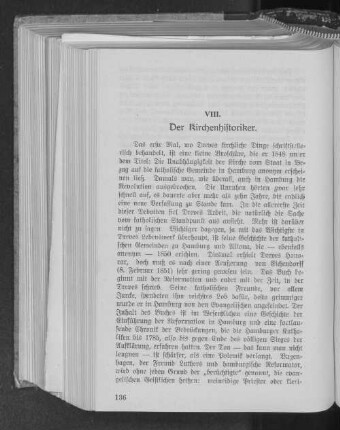 VIII. Der Kirchenhistoriker.