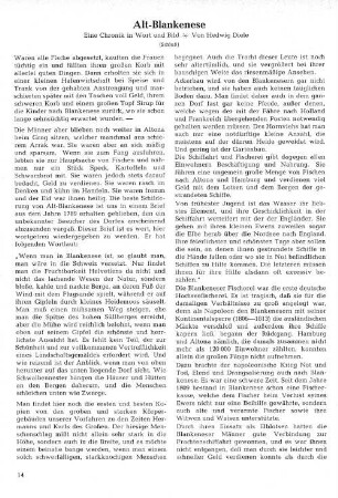 Alt-Blankenese : Eine Chronik in Wort und Bild (Schluß)