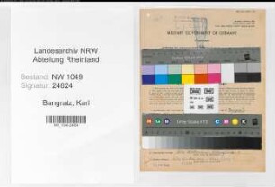 Entnazifizierung Karl Bangratz , geb. 01.05.1893 (Lokfuehrer)