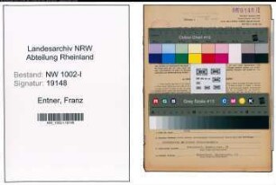 Entnazifizierung Franz Entner, geb. 15.11.1920 (Steinmetz)