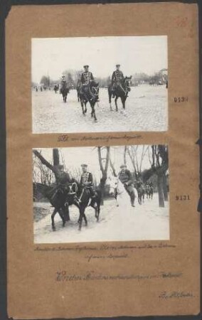 GFM von Mackensen auf einem Morgenritt