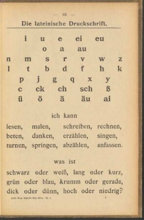 Die lateinische Druckschrift