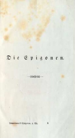 Die Epigonen