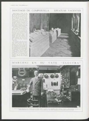 Marconi en su yate "Electra"