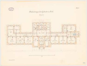 Oberlandesgericht, Kiel: Grundriss EG 1:100