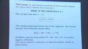 Integrability and non-equilibrium statistical physics