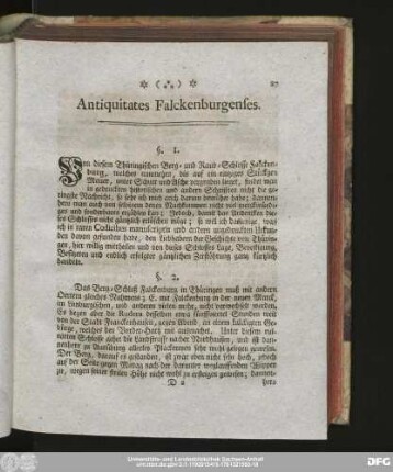 Antiquitates Falckenburgenses.