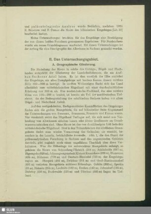 II. Das Untersuchungsgebiet