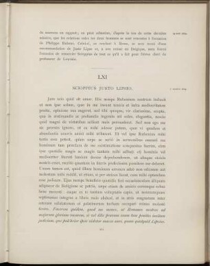 LXI. G. Scioppius à Juste Lipse. Rome, 7 octobre 1604