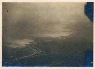 Foto eines Gasangriffs südlich vom Réduit de la Berru und Fort Nogent l'Abesse (Luftbild)
